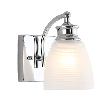 Beverly Metal/Glass Contemporary Modern LED Vanity Light - JONATHAN Y